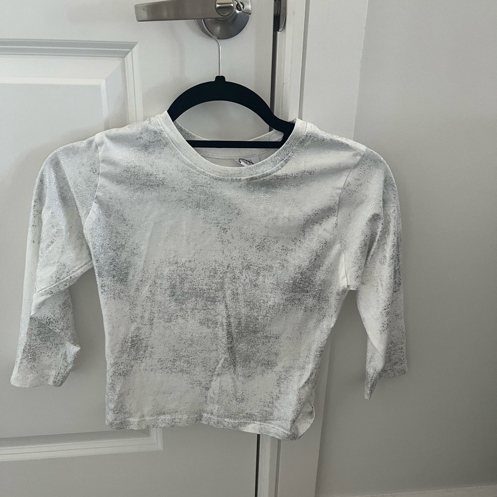 Zara White Silver 3/4 Sleeve